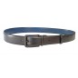 CCR04 ceinture réversible cuir pleine fleur bleu et noir CCR04 ceinture réversible cuir pleine fleur bleu et noir