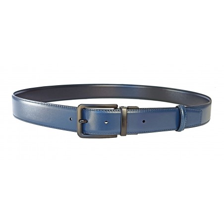 Lanière B5 cuir pleine fleur marron et noir