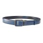 CCR04 ceinture réversible cuir pleine fleur bleu et noir CCR04 ceinture réversible cuir pleine fleur bleu et noir