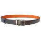 CCR01 ceinture réversible cuir pleine fleur camel et noir CCR01 ceinture réversible cuir pleine fleur camel et noir