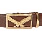 CC601bB5Ceinture  en cuir pleine fleur carbone marron avec sa boucle  automatique