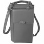 Sacoche téléphone en cuir Pretty haut de gamme couleur veronique (gris)