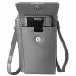 Sacoche téléphone en cuir Pretty haut de gamme couleur veronique (gris)