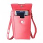 Sacoche téléphone en cuir Pretty haut de gamme couleur Coquelicot (rouge)