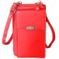 Sacoche téléphone en cuir Pretty haut de gamme couleur Coquelicot (rouge)