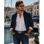 CC614B2 Ceinture  en cuir pleine fleur noir de la gamme B2 avec boucle automatique