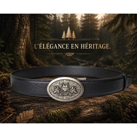 Ceinture homme MURUZI 617 cuir B2 noir – BIKER