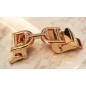 126b Boucle cavalière dorée pour ceinture femme 126b Boucle cavalière dorée pour ceinture femme