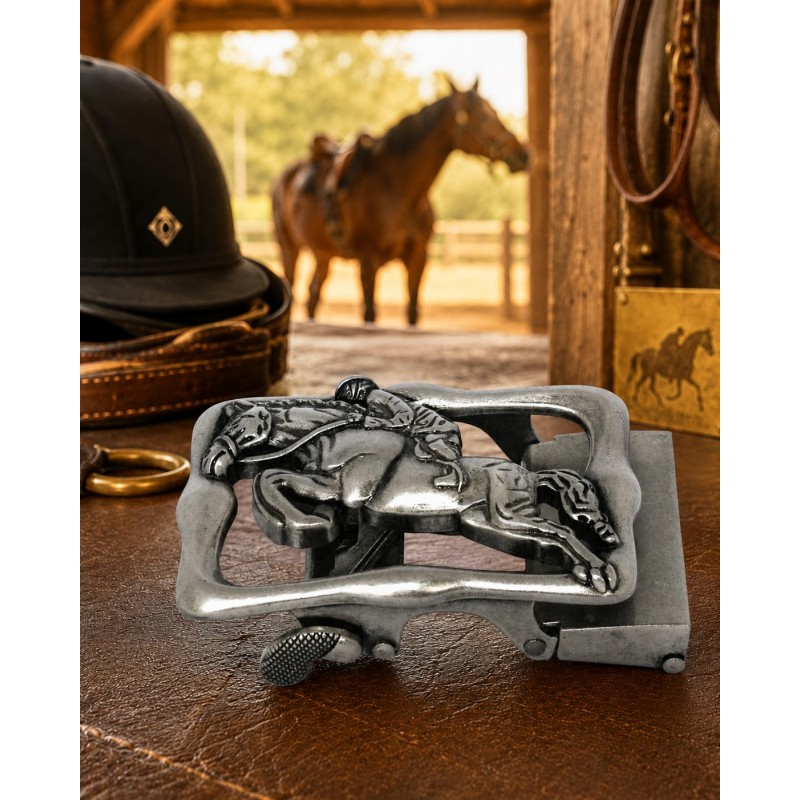 Boucle automatique homme MURUZI 619 cheval au galop – BIKER Boucle automatique homme MURUZI 619 cheval au galop – BIKER