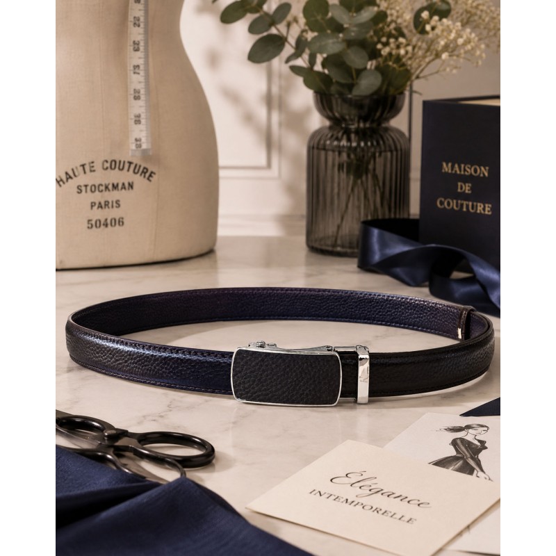 CC108 Ceinture en cuir pleine fleur marron avec boucle automatique assortie CC108 Ceinture en cuir pleine fleur marron avec boucle automatique assortie