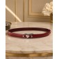 CC111 Ceinture en cuir pleine fleur prune avec boucle automatique petit cœur avec brillants CC111 Ceinture en cuir pleine fleur prune avec boucle automatique petit cœur avec brillants