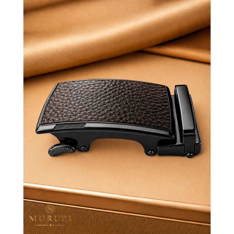 537 Boucle de ceinture grain cuir B2 Marron cadre couleur bronze 537 Boucle de ceinture grain cuir B2 Marron cadre couleur bronze
