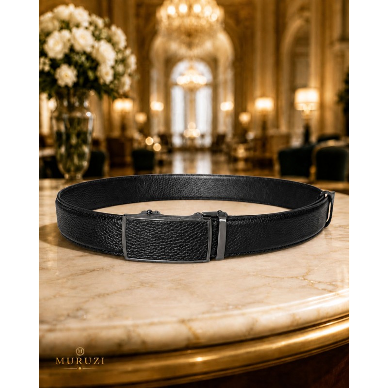CC539 Ceinture homme en cuir pleine fleur marron avec boucle automatique 539 CC539 Ceinture homme en cuir pleine fleur marron avec boucle automatique 539