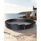 Ceinture homme en cuir pleine fleur noir avec boucle automatique 555 Ceinture homme en cuir pleine fleur noir avec boucle automatique 555