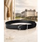 Ceinture homme en cuir pleine fleur noir avec boucle automatique 564 Ceinture homme en cuir pleine fleur noir avec boucle automatique 564