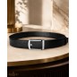 Ceinture homme en cuir pleine fleur noir avec boucle automatique 572 Ceinture homme en cuir pleine fleur noir avec boucle automatique 572