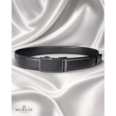 Ceinture homme MURUZI 582 cuir noir finition tissu – LES CHICS B5