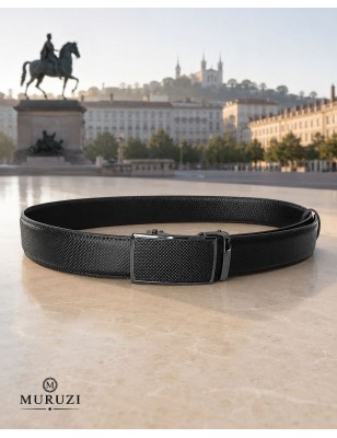 Ceinture homme MURUZI 525 cuir noir finition carbone – LES CHICS B5
