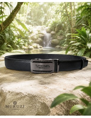 Ceinture homme MURUZI 520 cuir noir finition carbone – LES CHICS B5