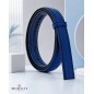 Lanière cuir Lady pleine fleur noire finition Luxe pour ceinture à boucle automatique