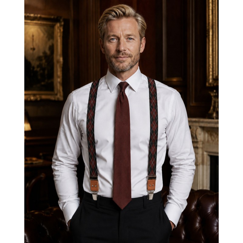 Bretelles homme MURUZI 908 motif anglais – Westminster