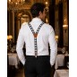 Bretelles homme MURUZI 911 motif damier noir et blanc – L’Échiquier