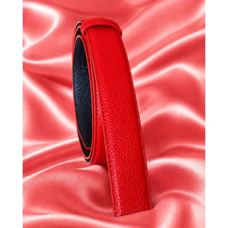 Lanière homme MURUZI 403 cuir rouge – LES CLASSIQUES LB2