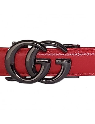 Boucle Double G noire MURUZI pour ceinture automatique