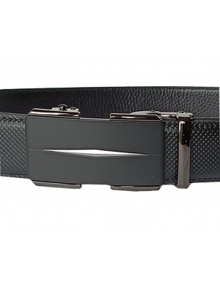 Ceinture automatique homme cuir noir finition carbone – boucle 509