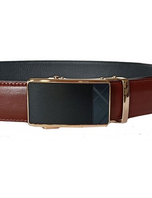 Ceinture automatique homme cuir marron chaud – boucle 513