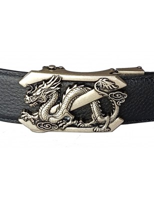 Ceinture homme automatique sans trou MURUZI 604 cuir B2 noir – BIKER
