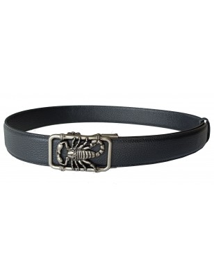 Ceinture automatique sans trou MURUZI 605 cuir B2 noir – BIKER