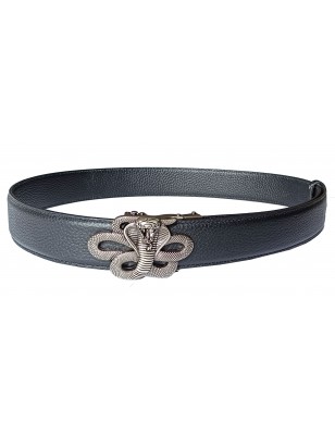 Ceinture automatique sans trou MURUZI 607 cuir B2 noir – BIKER