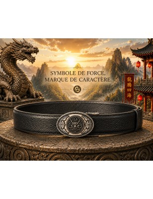 Ceinture homme MURUZI 609 cuir B2 noir – BIKER