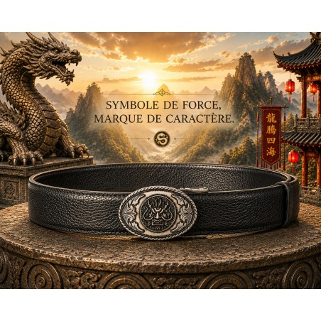 Ceinture homme MURUZI 609 cuir B2 noir – BIKER
