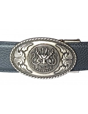 Ceinture homme automatique sans trou MURUZI 609 cuir B2 noir – BIKER