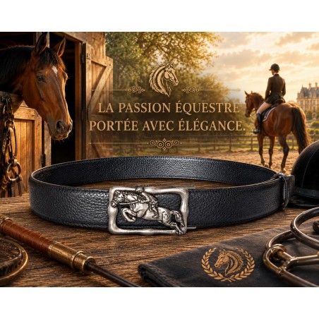 Ceinture homme MURUZI 619 cuir B2 noir – BIKER