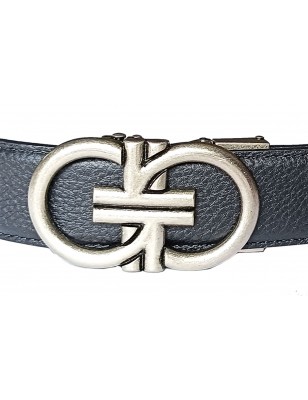Ceinture homme automatique sans trou MURUZI 622 cuir B2 noir – BIKER