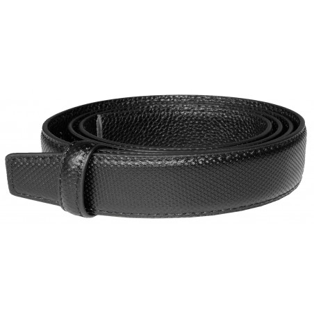 Lanière homme MURUZI 708 cuir noir finition carbone – LES CHICS LB5