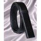 Lanière homme MURUZI 707 cuir noir finition tissu – LES CHICS LB5 Lanière homme MURUZI 707 cuir noir finition tissu – LES CHICS LB5