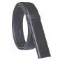Lanière homme MURUZI 707 cuir noir finition tissu – LES CHICS LB5 Lanière homme MURUZI 707 cuir noir finition tissu – LES CHICS LB5