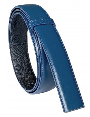Lanière cuir bleu lisse 702 – MURUZI LES CHICS