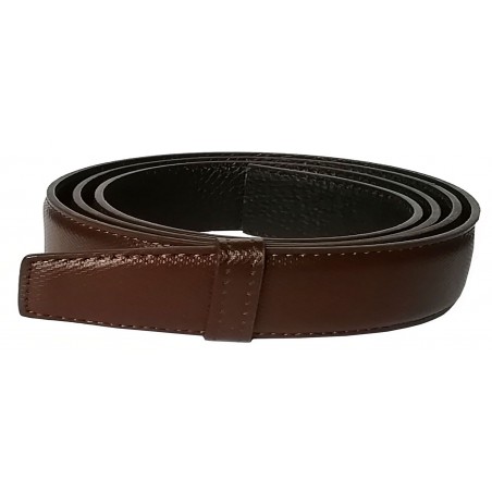 Lanière homme MURUZI 704 cuir marron finition carbone – LES CHICS LB5
