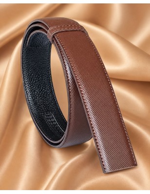Lanière homme MURUZI 704 cuir marron carbone – LES CHICS LB5