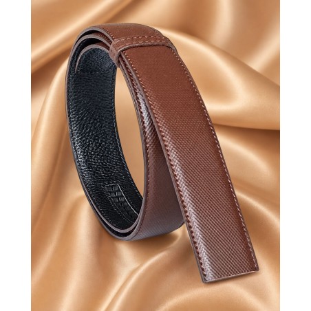 Lanière homme MURUZI 704 cuir marron carbone – LES CHICS LB5