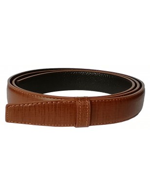 Lanière homme MURUZI 705 cuir marron décor – LES CHICS LB5
