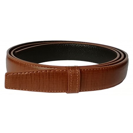 Lanière homme MURUZI 705 cuir marron décor – LES CHICS LB5