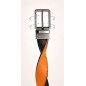 Lanière B5 cuir pleine fleur marron et noir