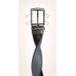 CCR02 ceinture  réversible cuir pleine fleur gris et noir