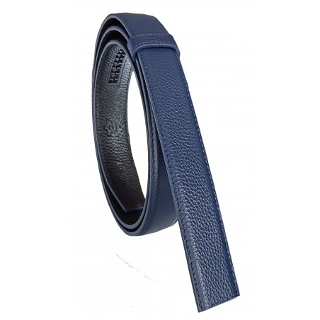 Lanière homme MURUZI 405 cuir bleu – LES CLASSIQUES LB2